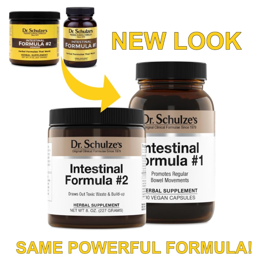 Dr. Schulze's Intestinal Formula #2 (8 Ounces) and Intestinal Formula #1 Capsules Dr. Schulze'sBuy Supplements Australia