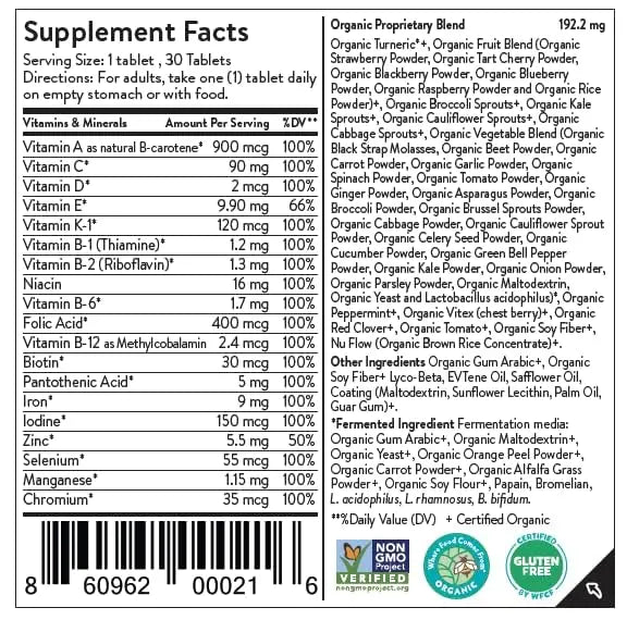Movita Women’s Daily Multivitamin - Organic Fermented Whole Foods for Enhanced Energy, Immunity & Vitality - Vegan MovitaBuy Supplements Australia
