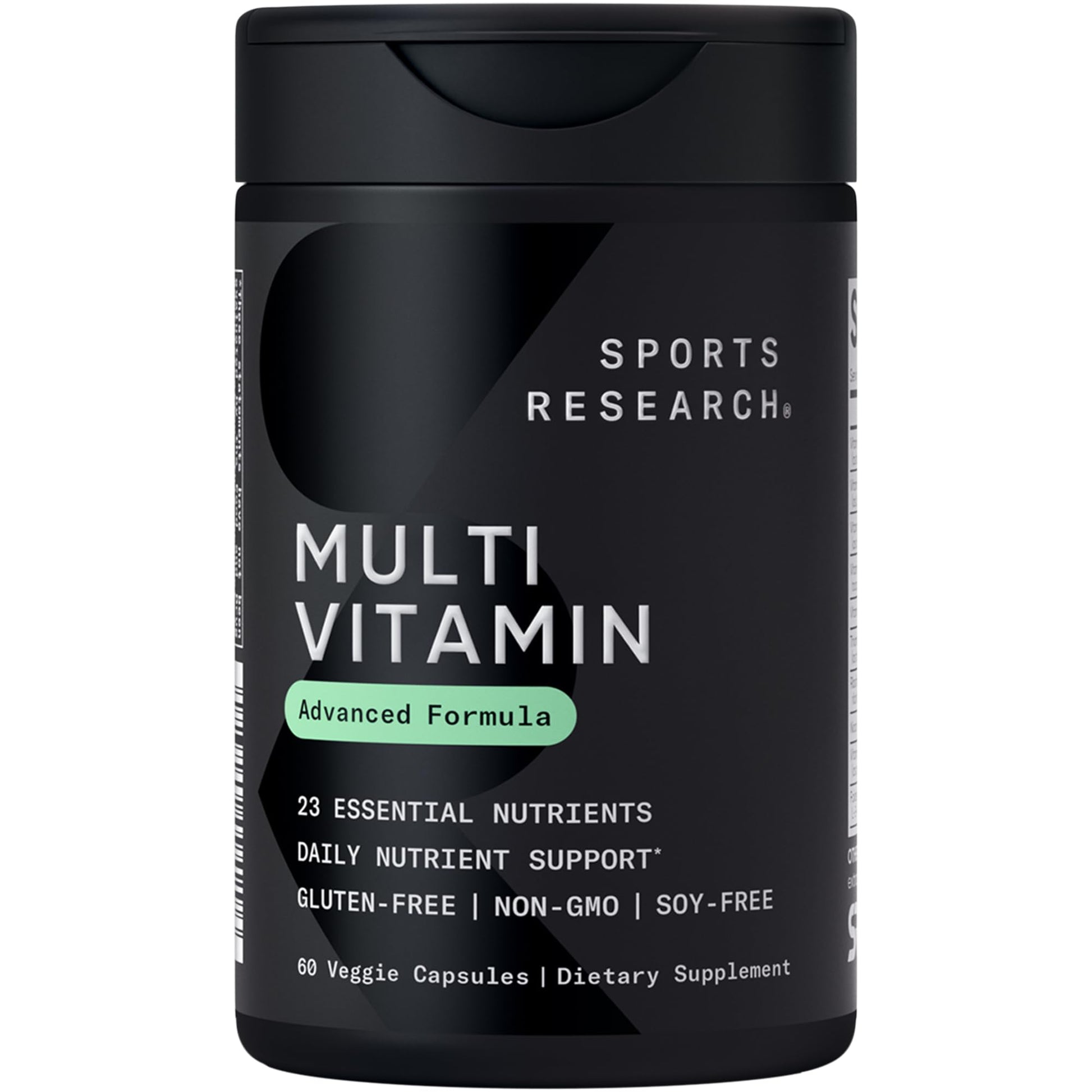 Sports Research® Multivitamin – Advanced Formula - 23 Essential Vitamins & Minerals with CoQ10 & Iodine - Daily Nutrient Support*- Non-GMO Tested & Gluten-Free -60 Veggie Capsules Sports ResearchBuy Supplements Australia