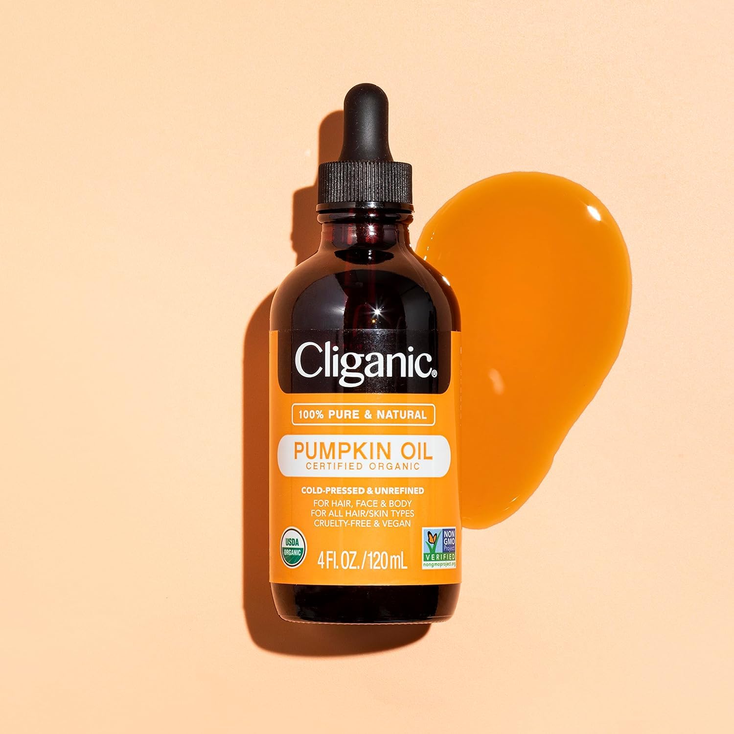 Cliganic Organic Pumpkin Seed Oil, 100% Pure - For Face & Hair | Natural Cold Pressed Unrefined CliganicBuy Supplements Australia