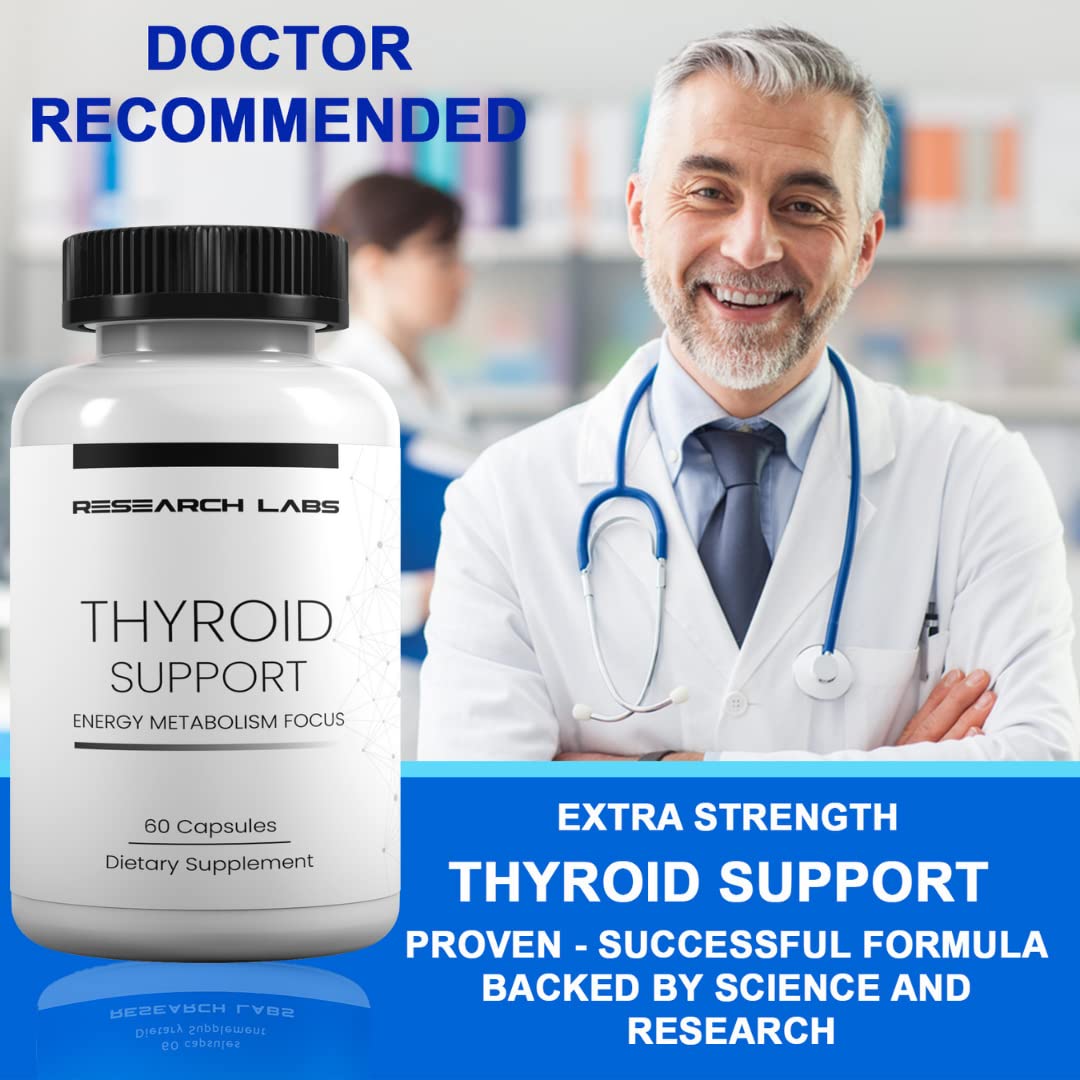 Research Labs Thyroid Support + Iodine Supplement - Energy, Metabolism, Focus Research LabsBuy Supplements Australia