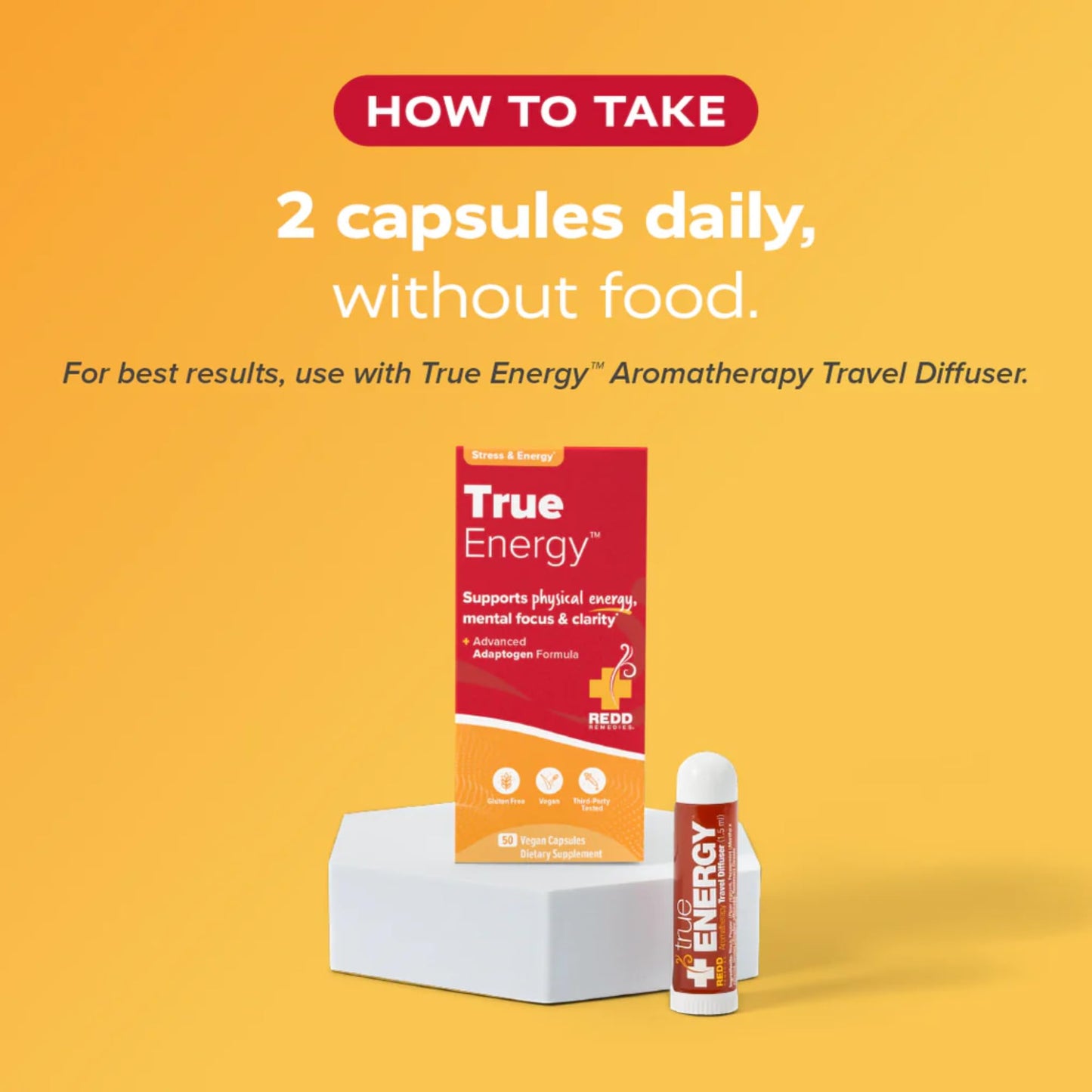 Redd Remedies, True Energy, Supports Energy Production and Stamina, 50 Vegan Capsules Redd RemediesBuy Supplements Australia
