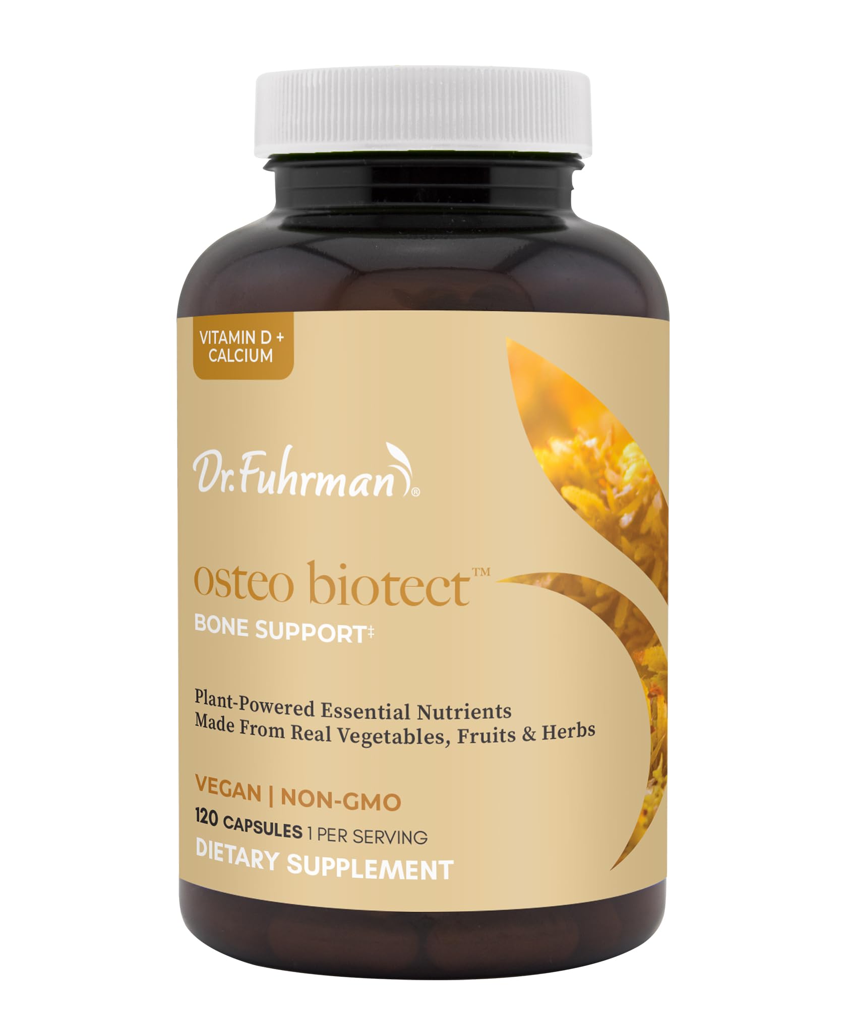 Dr. Fuhrman Osteo Bone Health Supplement | Wholefood Supplement for Women & Men | Vitamin for Bone Density | Organic Vitamin D3, Calcium, Magnesium & K2 | Natural Ingredients | 120 Caps Dr. FuhrmanBuy Supplements Australia