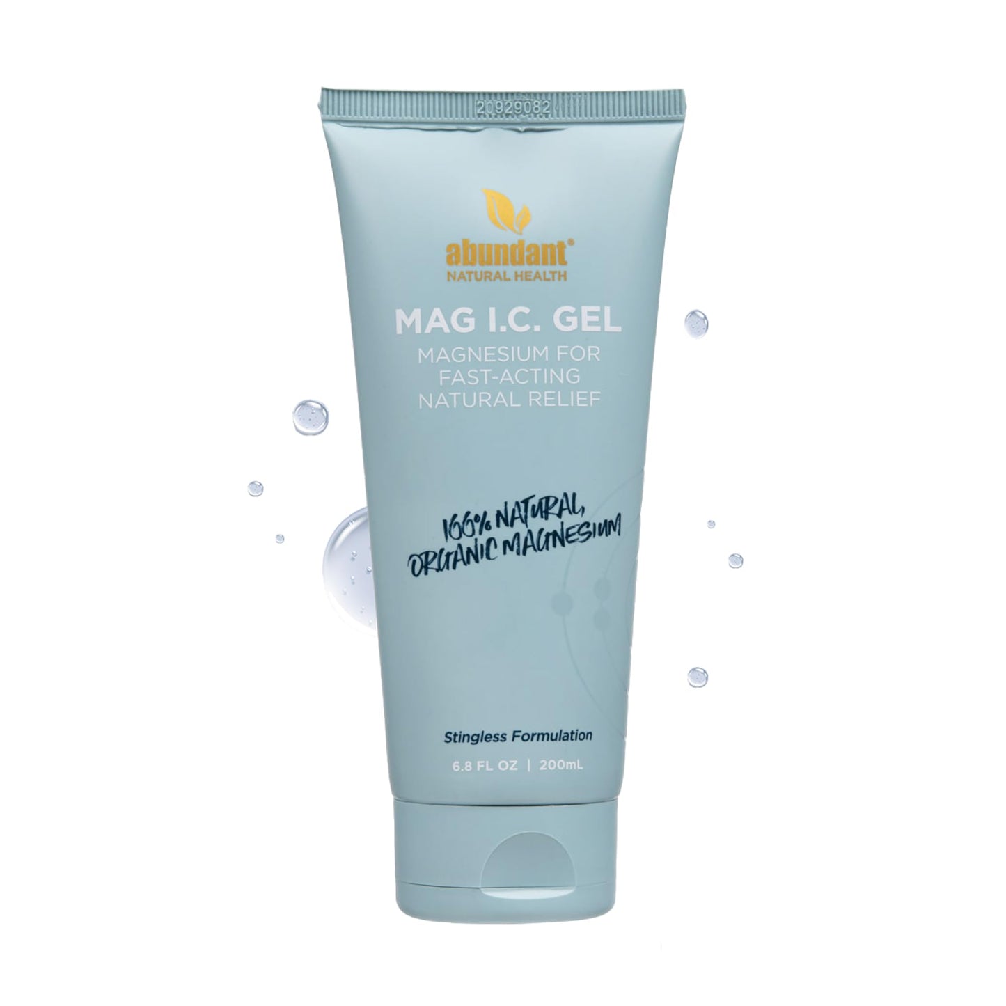 Abundant Natural Health MAG I.C. Magnesium Gel with Cucumber Stem Cells - Fast Muscle Relief, Soothing, Stingless, Safe for Sensitive Skin, Fragrance-Free, 200mL Abundant Natural HealthBuy Supplements Australia