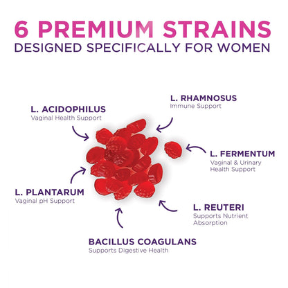 Probiotics for Women + Cranberry - 3 Billion CFU Guaranteed & 6 Vegan Strains for Women's Hello Lovely!Buy Supplements Australia