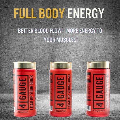 4 Gauge Natural Preworkout Without The Jitters | 30 Servings | Nitric Oxide Booster 4 GaugeBuy Supplements Australia