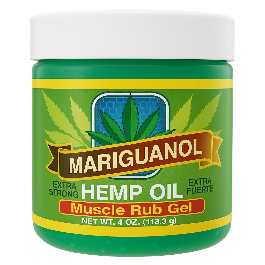 Mariguanol Extra Strong Muscle Rub Gel with Hemp Oil, Menthol & Camphor – Cooling, Fast-Absorbing Topical Gel for Post-Workout Active Lifestyles – Net Wt. (4 Ounce (Pack of 1)) MARIGUANOLBuy Supplements Australia