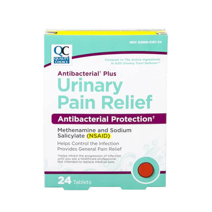 Quality Choice Urinary Pain Relief Antibacterial Plus, Urinary Tract Protection, Helps Control Symptoms of (UTI) Until You Can See a Doctor. 24 Tablets Quality ChoiceBuy Supplements Australia