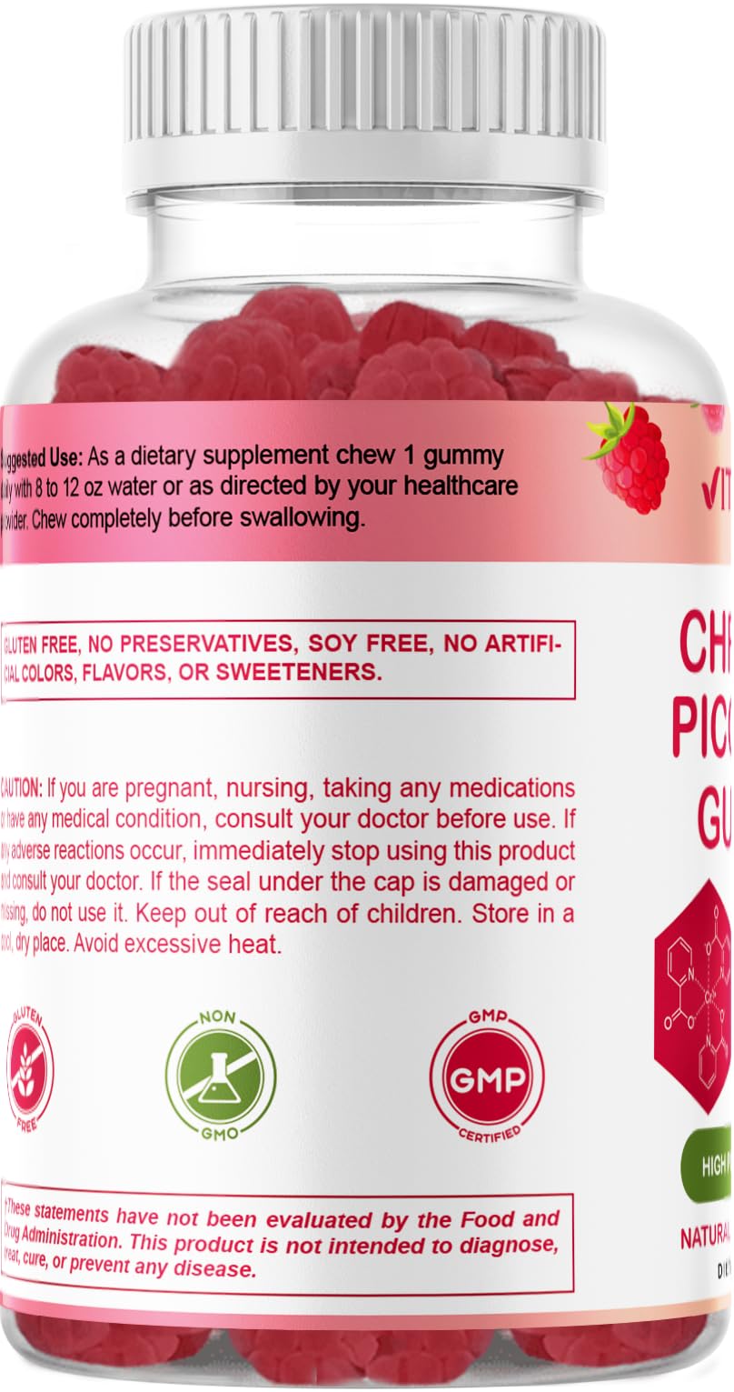 Vitamatic Chromium Picolinate 1000 mcg - 90 Gummies - High Potency Chromium VitamaticBuy Supplements Australia