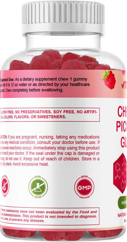 Vitamatic Chromium Picolinate 1000 mcg - 90 Gummies - High Potency Chromium VitamaticBuy Supplements Australia