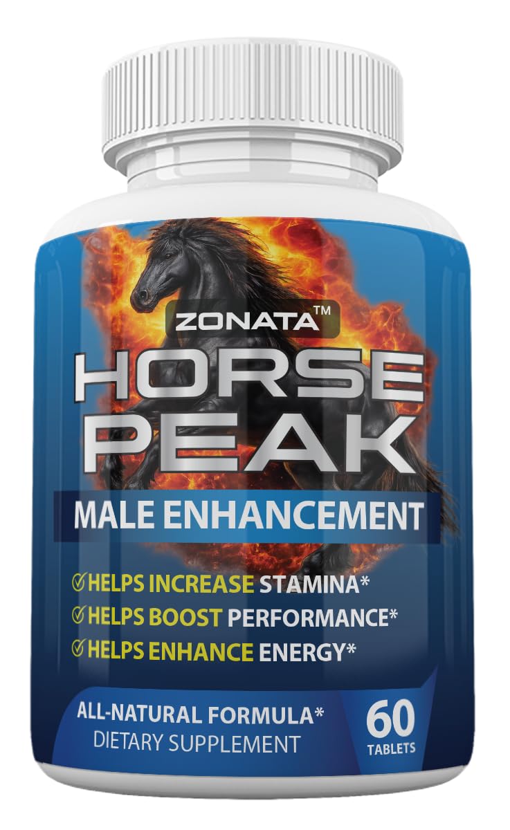 Zonata Horse Peak Dietary Supplements for Men - Horse Peak Supplement Naturally Enhance Performance, Endurance, and Energy Levels* - Horse Peak Pills - 60 Count ZonataBuy Supplements Australia