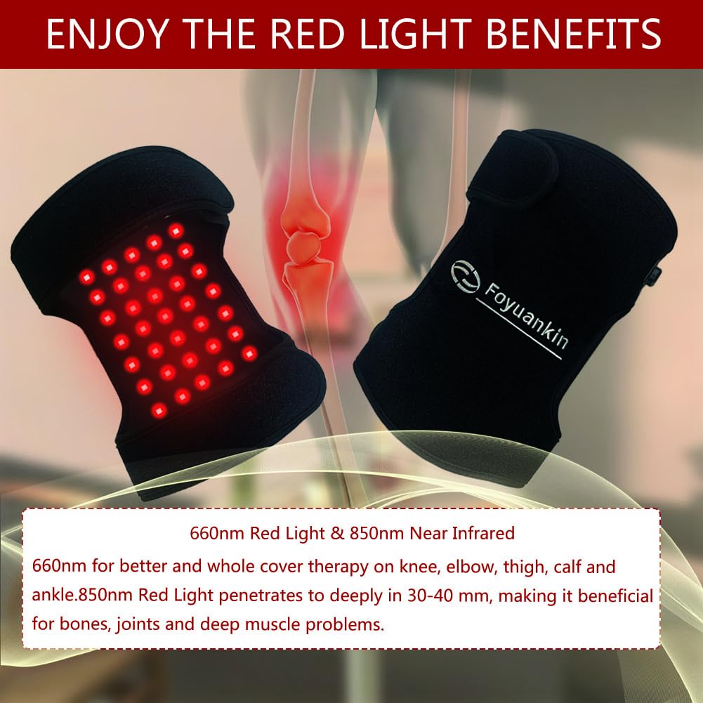 Foyuankin 660nm Red Light Therapy Pad for Joints, 850nm Infrared Light Benefits for Joint FoyuankinBuy Supplements Australia