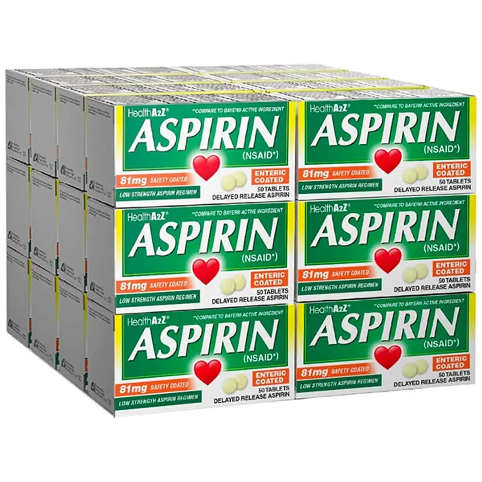 HealthA2Z Aspirin 81mg Low Strength | Enteric Coated | 24 Packs of 40 Counts (960 Tablets Total) | Value Package HealthA2ZBuy Supplements Australia