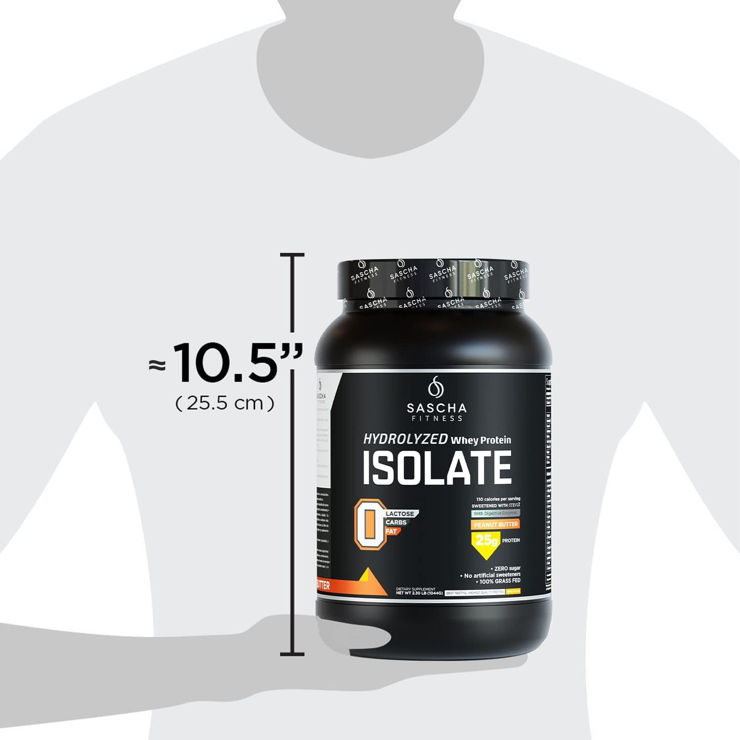 SASCHA FITNESS Hydrolyzed Whey Protein Isolate,100% Grass-Fed ,2.3 Pounds SASCHA FITNESSBuy Supplements Australia