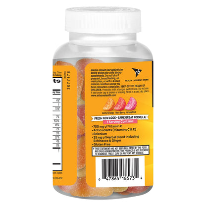Airborne 750mg Vitamin C Immune Support Supplement Gummies for Adults, Assorted Fruit Flavor, Gluten Free Crafted Blend with Powerful Antioxidants Vitamins A C & E, 42 Gummies (2 Pack) AirborneBuy Supplements Australia