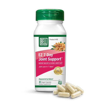 Bell EZ 7 Day Joint Support ™ -Fast-Acting, Once-Daily Joint Health Supplement – Helps Relieve Knee Pain, Swelling & Supports Muscle Recovery – Vegan – 30 Capsules BellBuy Supplements Australia