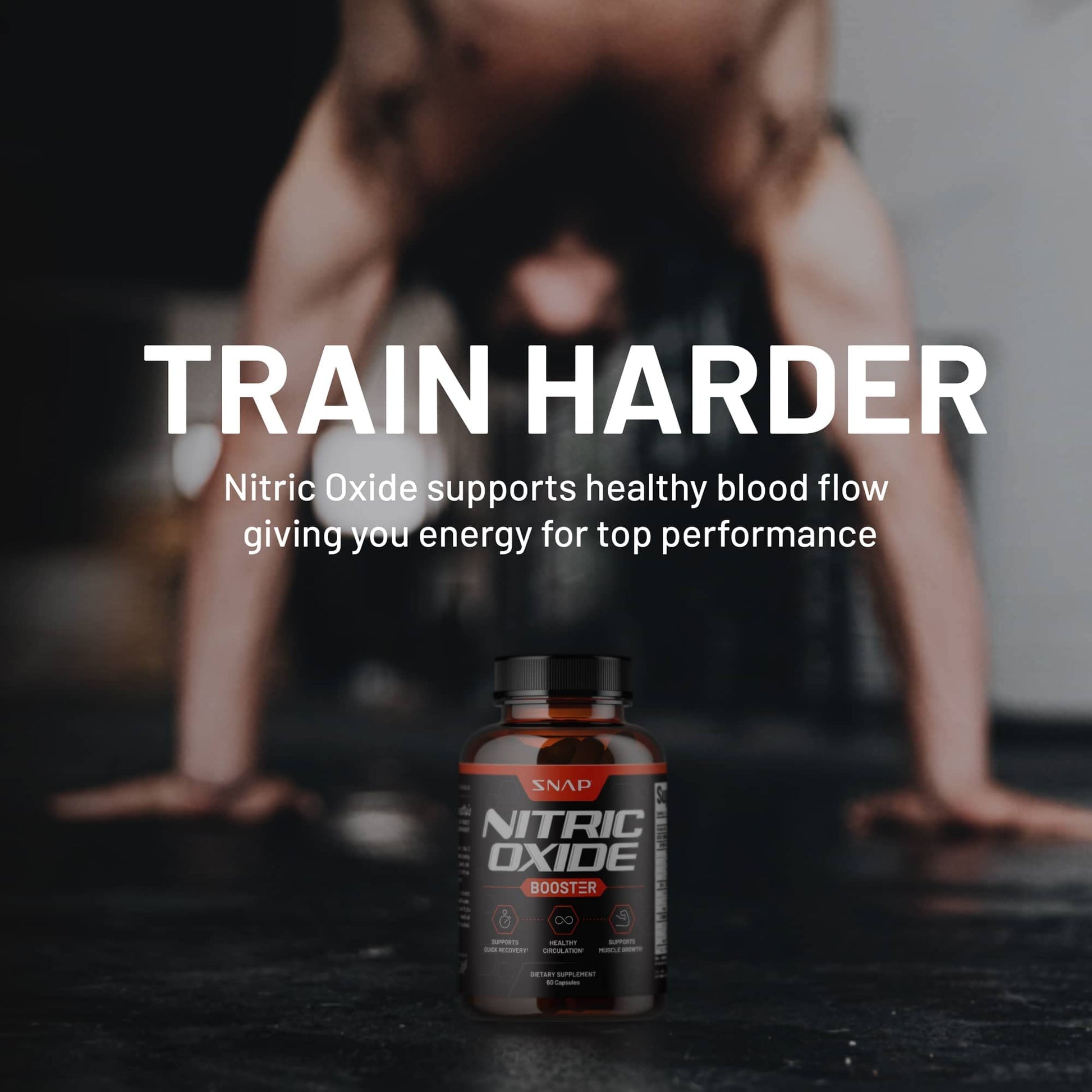 Snap Supplements Nitric Oxide Booster and BCAA Powder