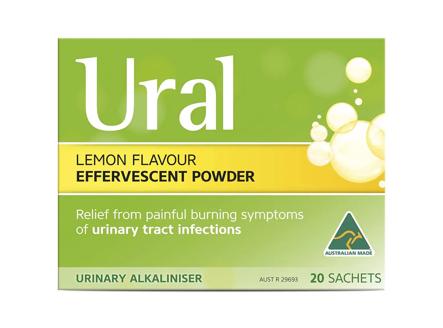 Ural Urinary Alkaliniser Effervescent Powder 28 Sachets UralBuy Supplements Australia