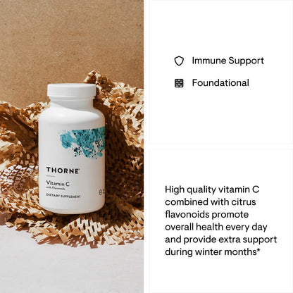 THORNE Vitamin C - Blend of Vitamin C and Citrus Bioflavonoids from Oranges - Support THORNEBuy Supplements Australia