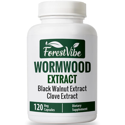 ForestVibe Wormwood Complex with Black Walnut & Clove, 3-in-1 Herbal Blend, Sweet Wormwood Extract Capsules, 120 Vegan Capsules, 2 Month Supply, Non-GMO & Gluten Free Supplement ForestVibeBuy Supplements Australia