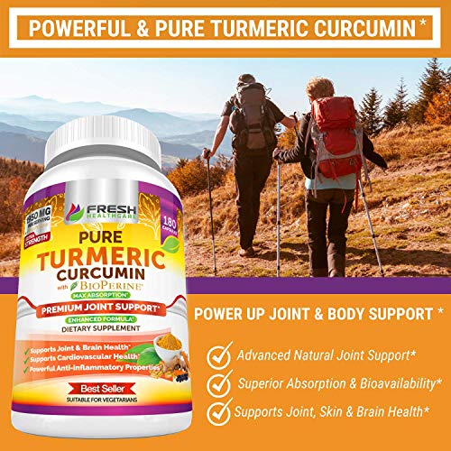 Turmeric Curcumin with BioPerine 1950mg - Natural Joint & Healthy Inflammatory FRESH HEALTHCAREBuy Supplements Australia
