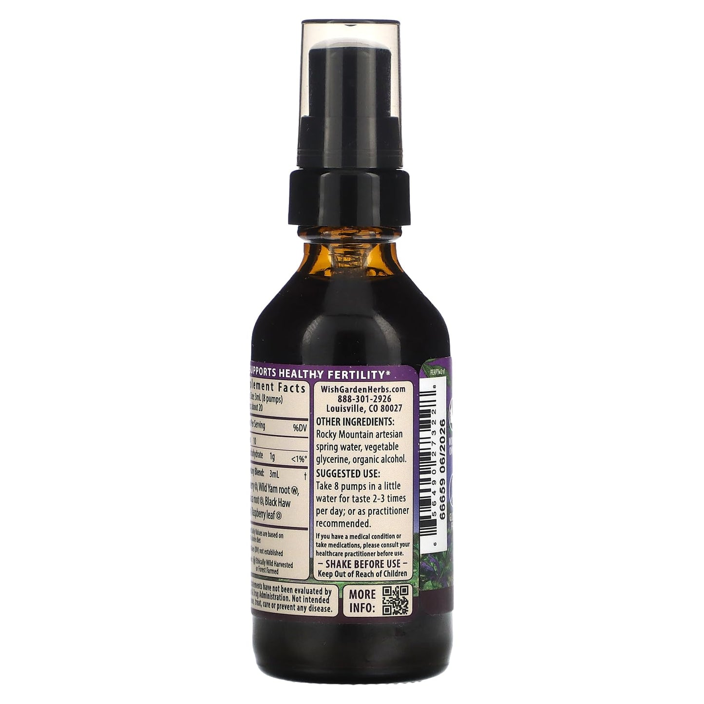WishGarden Herbs Fertility Prep - All-Natural Fertility Herbal Supplement with Vitex, Red Maca & Raspberry Leaf, Supports Healthy Hormone Balance for Women, Optimal Uterine Health & Conception, 2oz WishGardenBuy Supplements Australia