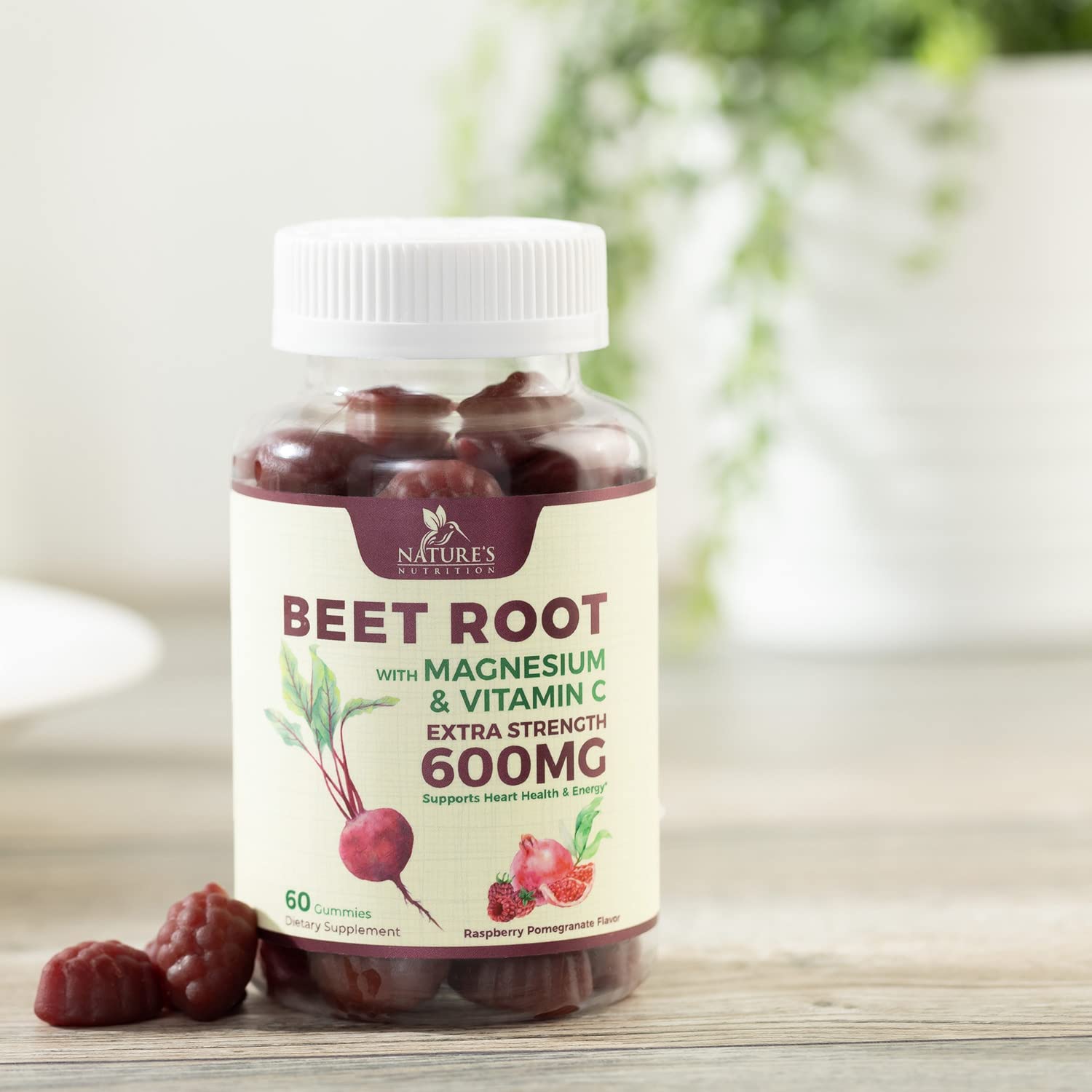 Nature's Nutrition Beet Gummies with Beetroot - Energy & Heart Health Support Nature's NutritionBuy Supplements Australia