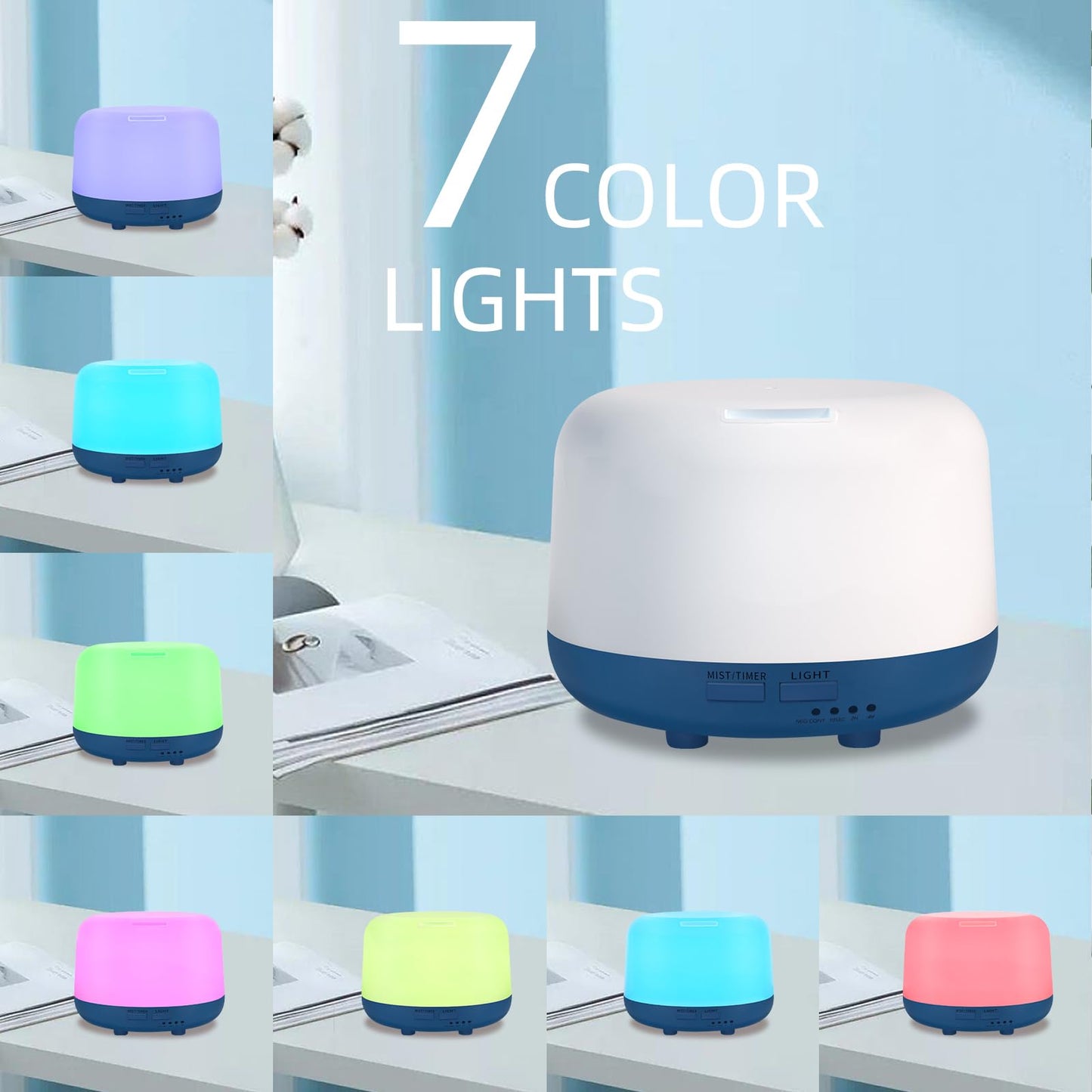 Marchred 300ML Essential Oil Diffuser with Remote Control, 7 LED Color Changing Light MarchredBuy Supplements Australia