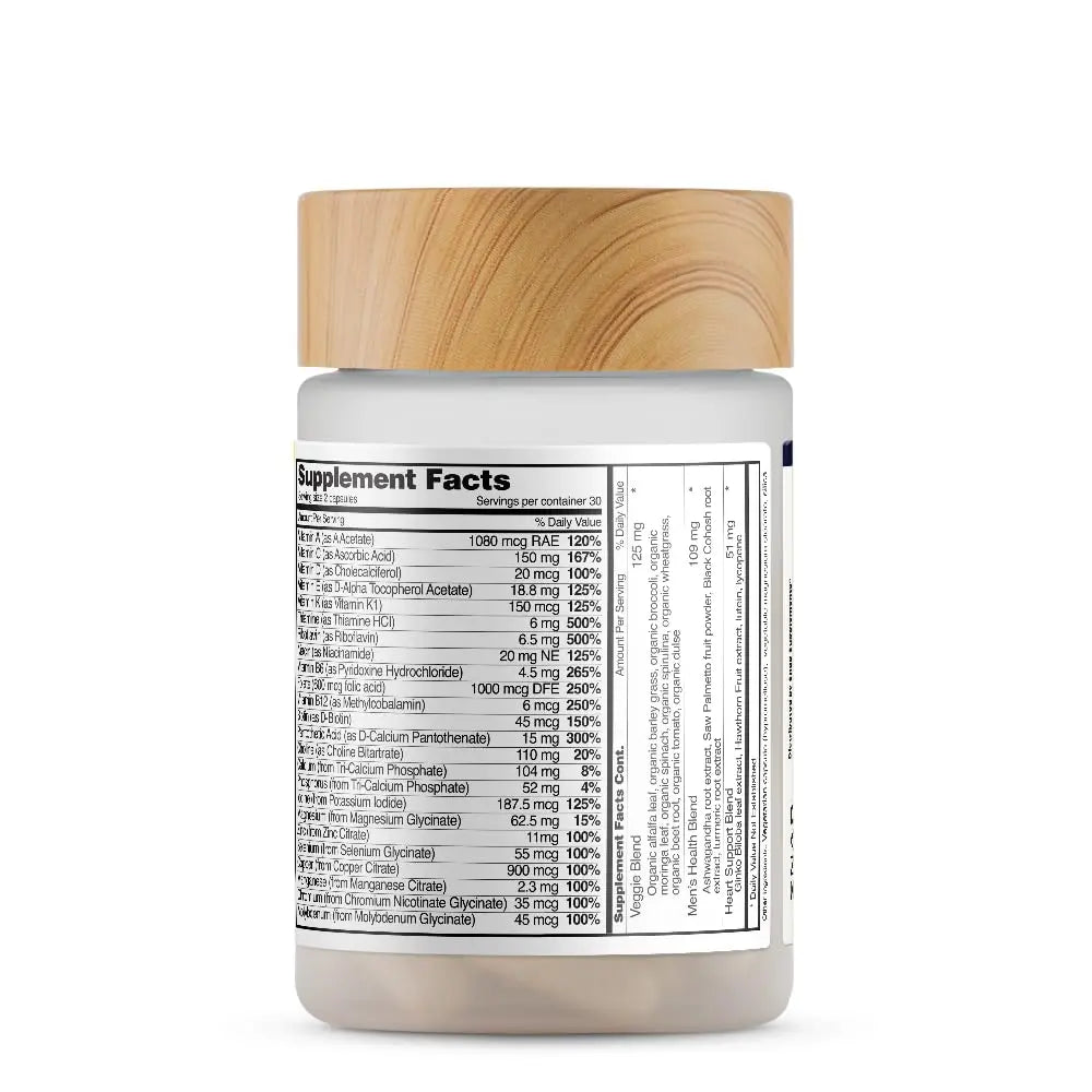 Snap Supplements Men's Multivitamins - Daily Vitamins & Minerals for Men - Vitamin D, B12, Zinc, Herbs & Vitamin C Snap Supplements