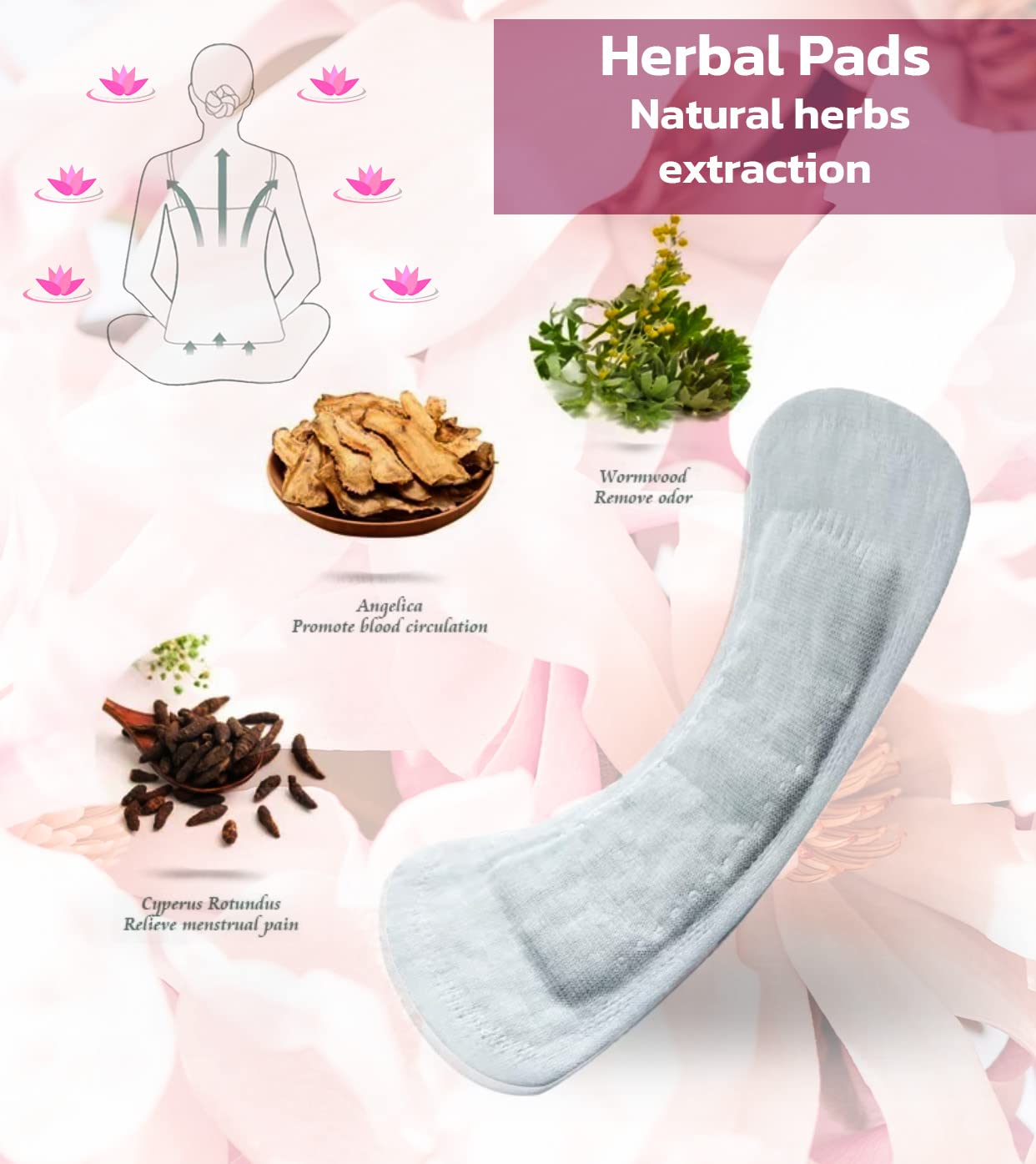 Premium Natural Organic Herbal Cotton Panty Liners for Women - Unscented, Thin, Cruelty-Free Organic Herbal Panty LinerBuy Supplements Australia