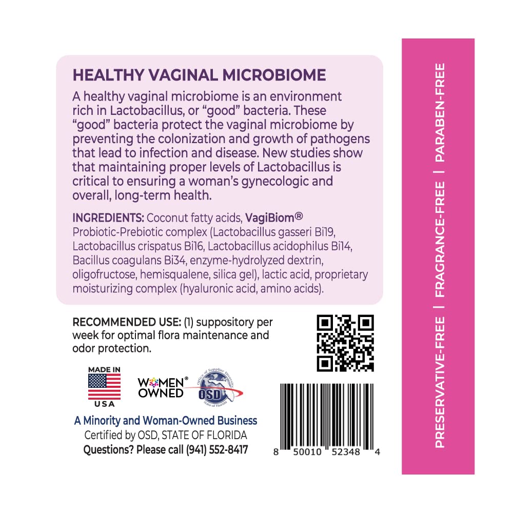 VagiBiom Probioitc Suppository Convenient Travel Pack with 2 Suppositories VagiBiomBuy Supplements Australia
