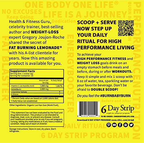 Fat Burning Lemonade Stimulant Free Weight Loss and Energy Drink Mix for Women & Men One Body One LifeBuy Supplements Australia