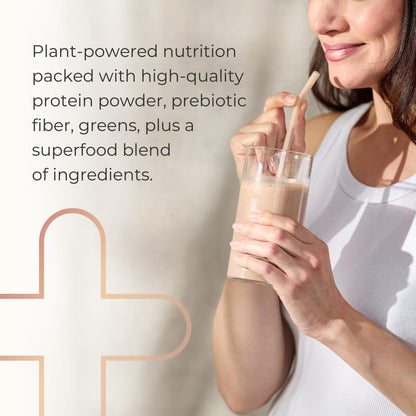 Complete by JuicePlus+ Dutch Chocolate Shakes - Plant-Based Nutrition - Whole Food Based Shake Powder with Protein, Fiber & Prebiotics - 30 Servings (2 Pouches, 15 Servings Each) Juice Plus+Buy Supplements Australia