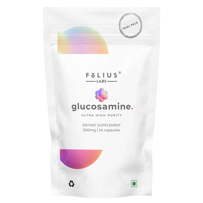 FOLIUS LABS Glucosmine Sulfate Potassium Chloride 750mg for Healthy Joints, Bones and Cartilage — Joint Support Supplement for Men and Women (Trial Pack) FOLIUS LABSBuy Supplements Australia