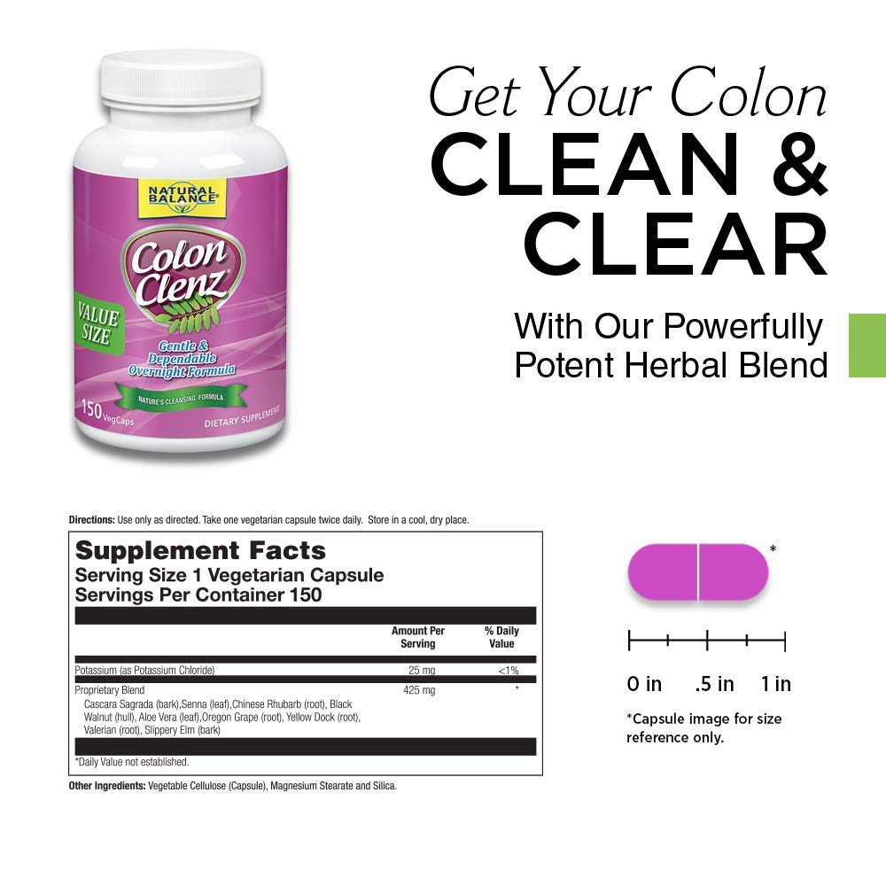 Natural Balance Colon Clenz | Herbal Colon Cleanse & Detox Supplement | Gentle & Dependable Natural BalanceBuy Supplements Australia