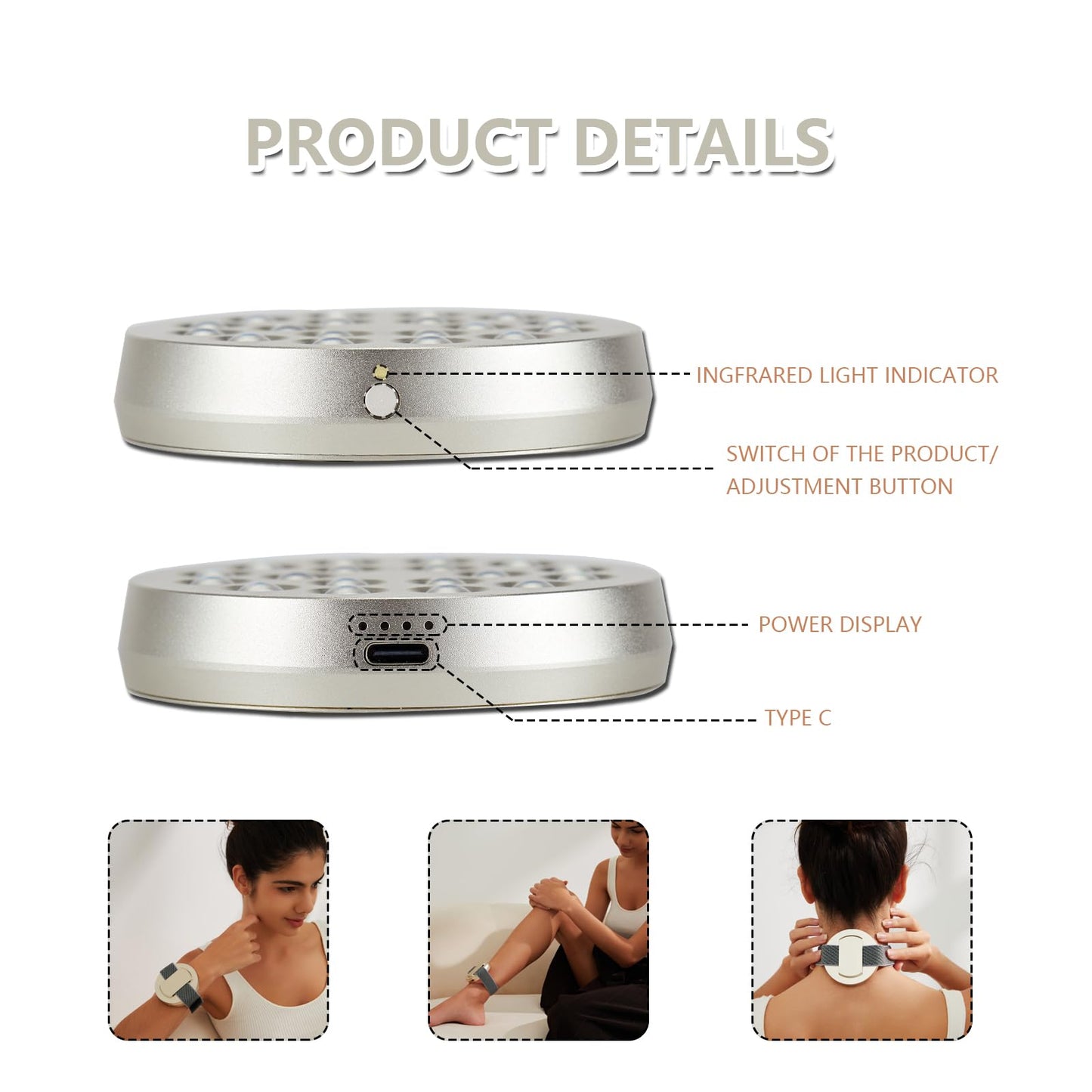 Red Light Therapy Device, Wearable Light Therapy Lamp for Pain Relief for Knee Muscle Feet Hands OrigintekBuy Supplements Australia