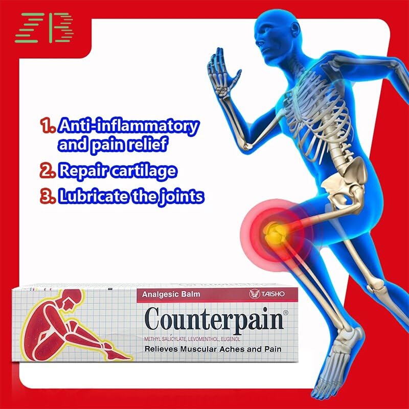 Counterpain® Warm Balm for Temporary Relief of Minor Muscular Aches and Pain, Methyl Salicylate, Levomenthol, Eugenol, Made in Indonesia CounterpainBuy Supplements Australia