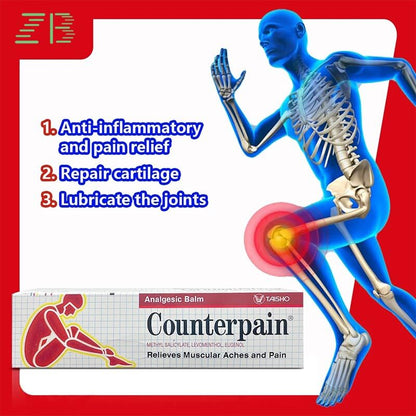 Counterpain® Warm Balm for Temporary Relief of Minor Muscular Aches and Pain, Methyl Salicylate, Levomenthol, Eugenol, Made in Indonesia CounterpainBuy Supplements Australia