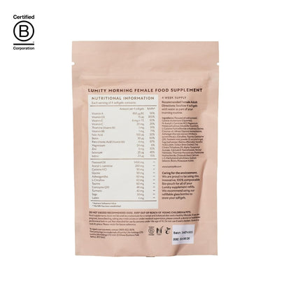 Lumity Morning & Night Female Supplement - 24-Hour Nutritional Support for Perimenopause, Energy, Sleep Quality, Hormones, Skin & Eye Health - Vitamins, Minerals, Amino Acids & Omega 3s, 4-Week Supply LUMITYBuy Supplements Australia