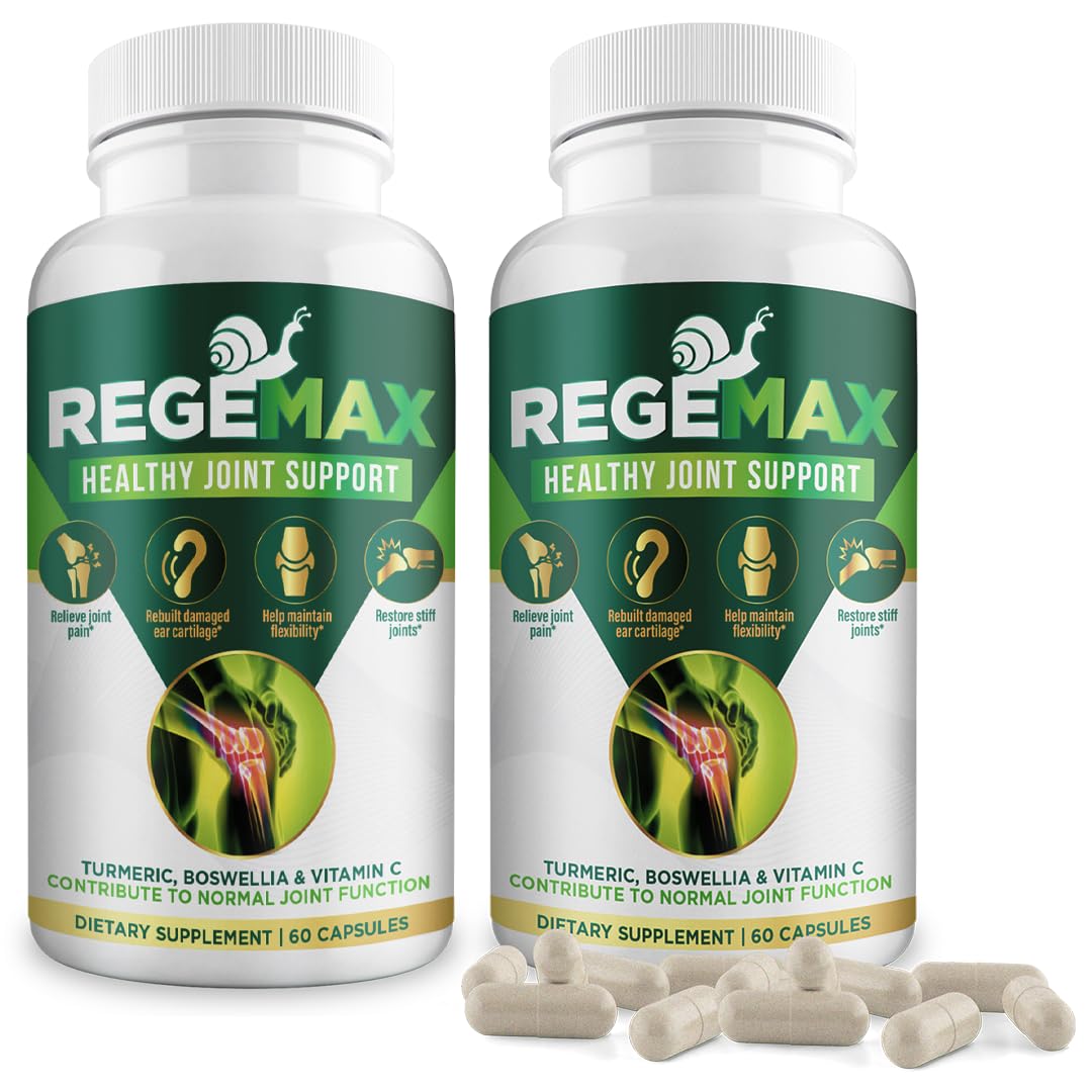 AURA VITAMINS REGEMAX regenerates and Helps Alleviate Joint discomfort Supplement, Snail Protein, Boswellia Serrata, and Turmeric – 60 Caps. (2) AURA VITAMINSBuy Supplements Australia