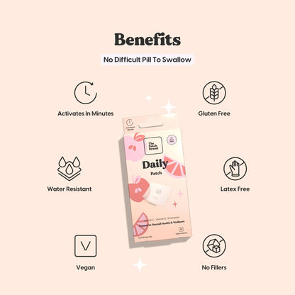 The Patch Brand Daily Support Patches | Natural Wellness Infused with Vitamin C, Zinc Citrate, Vitamin D, Ginko Biloba and Echinacea The Patch BrandBuy Supplements Australia