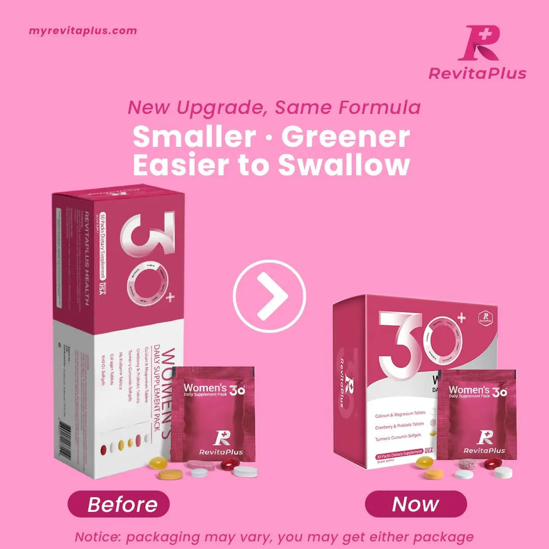 RevitaPlus Multivitamin for Women with Vitamin A,B,C,D3,E,K2,Biotin, Collagen,Krill Oil,Cranberries Supports Energy,Wellness,Beauty and Immune RevitaPlusBuy Supplements Australia