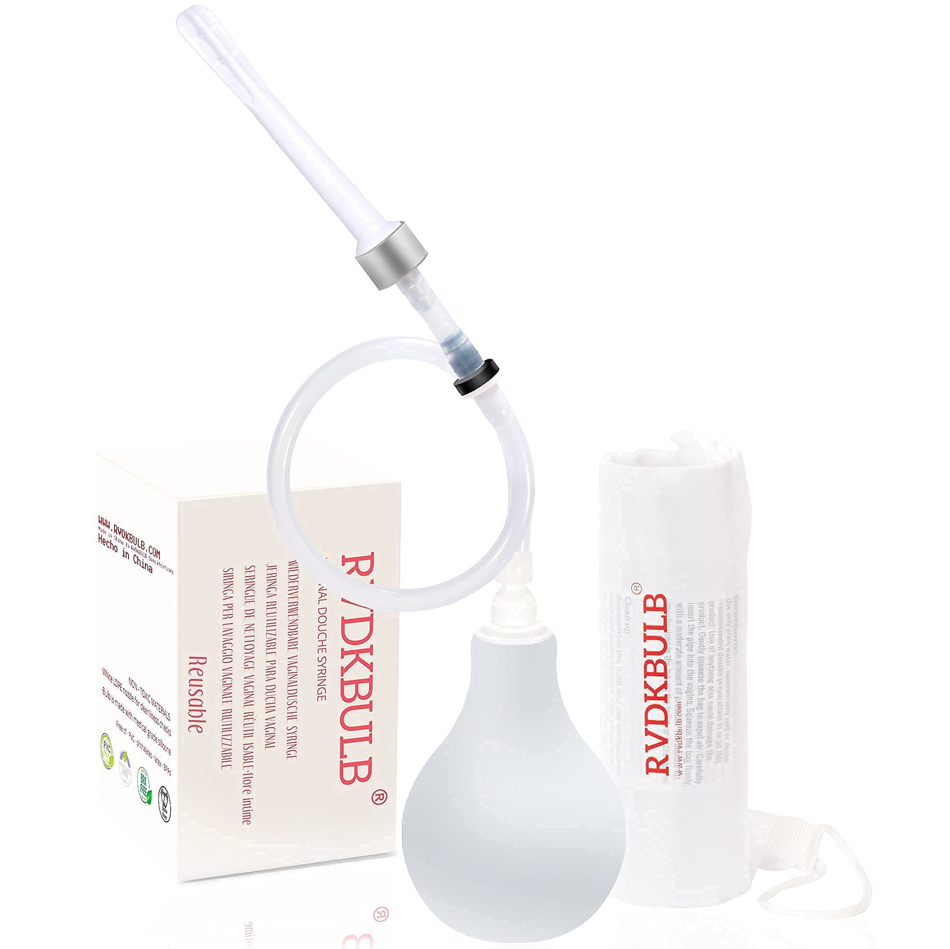 RVDKBULB Natural Vaginal Cleansing System with 3 One-Way Valves - Vaginal Douche for Women RVDKBULBBuy Supplements Australia