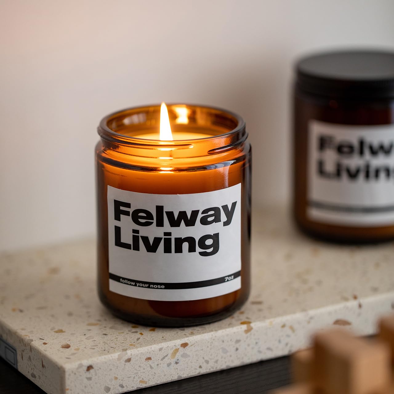 FELWAY Vanilla Scented Candle, Organic Soy Candle for Home Scented, 7 oz Long Lasting, Gift for Women's FELWAYBuy Supplements Australia