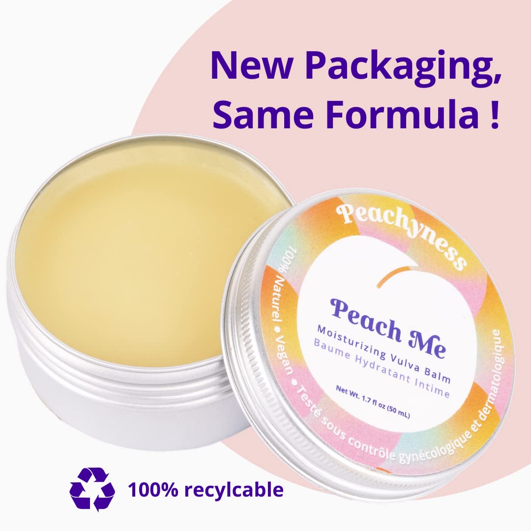 Peach Me Organic Vulva Balm by Peachyness - Hormone-Free Vaginal Moisturizer for Sensitive Skin Peachynes sBuy Supplements Australia