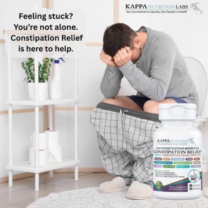 KAPPA NUTRITION Constipation Relief Supplement – Gentle Colon Cleanse for Regularity & Gut Health – Non-Habit Forming Formula with Fiber, Herbs & Probiotics – Non-GMO, 60 Capsules KAPPA NUTRITIONBuy Supplements Australia