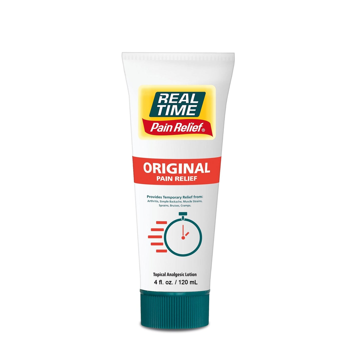 Real Time Pain Relief Cream 4oz Tube | 17 Natural Ingredients: 1.25% Menthol, Arnica & MSM | Muscle Strain & Joint Discomfort Relief for Arthritis, Cramps, Sprains, Bruises, Hands, Back & Knee Pain Real Time Pain ReliefBuy Supplements Australia