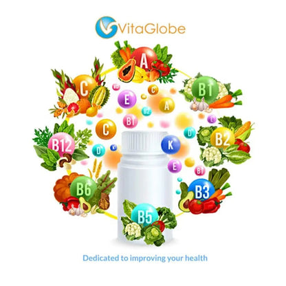 VITA GLOBE Kids Complete Multivitamin Gummies – with Vitamins A, C, D, E, B6 & B12 | Daily Immune, Growth & Wellness Support | VITA GLOBE