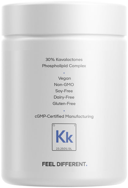 Codeage Liposomal Kava Kava+ Supplement - 500 mg 30% Kavalactones with Magnesium Glycinate - Magnesium Oxide - L-Theanine - Liposomal Delivery