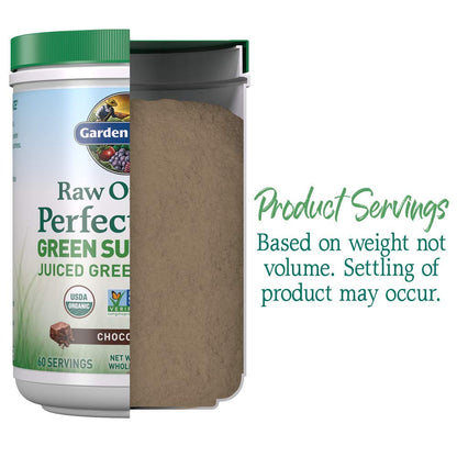 Garden of Life Raw Organic Perfect Food Green Superfood Juiced Greens Powder - Chocolate, 60 Servings, Non-GMO, Gluten Free, Vegan Whole Food Dietary Supplement Plus Probiotics, Enzymes Garden of LifeBuy Supplements Australia